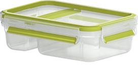 Indelis maistui Emsa Clip & Go, 0.6 l, 19.5 cm x 13.5 cm, skaidri sp./žalia sp.