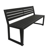 Lauko suoliukas Nordic, juoda sp., 200 cm x 46 cm x 86 cm