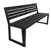 Lauko suoliukas Nordic S, juoda sp., 148 cm x 46 cm x 87 cm