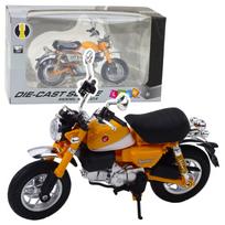Žaislinis motociklas Lean Toys Retro, 1:12, geltona sp.