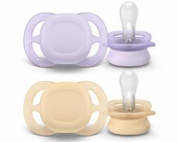 Čiulptukų rinkinys Philips Avent Ultra Start, 0 mėn., geltona sp./violetinė sp.