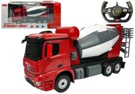 Rc betonvežis Rastar Mercedes Benz Arocs, balta sp./raudona sp.