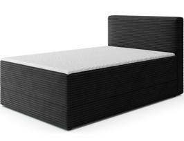 Lova viengulė Alamito Modullo 10, 120 x 200 cm, juoda sp., be čiužinio, su grotelėmis