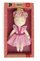Medžiaginė lėlė Ballerina Karmen, 20 cm, rožinė sp.
