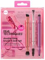 Šepetėlių rinkinys Real Techniques Double Time Brush + Last Case, 4 vnt.