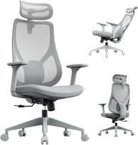 Darbo kėdė SENSE7 Moyo, 57 x 72.5 x 112 - 121.8 cm, pilka sp.