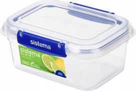 Indelis maistui Sistema Klip It, 1 l, 17.6 cm x 18 cm, skaidri sp./mėlyna sp.