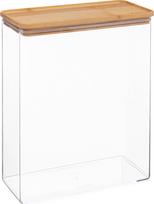 Birių produktų indas 5five Eske, 4.3 l, 20.4 cm x 10 cm, skaidri sp./ruda sp.