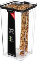 Birių produktų indas Sistema Tritan Ultra Square, 4 l, 15.4 cm x 14.2 cm, skaidri sp./juoda sp.