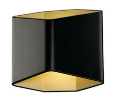 Šviestuvas sieninis SLV Cariso 2 WL 151710, LED, 2700 °K, 1 x 9.2 W, aukso sp./juoda sp. / juoda sp.
