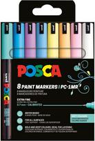 Universalių žymeklių rinkinys Posca Uni, vienpusiai, įvairių spalvų, 8 vnt.