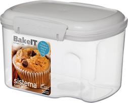Dėžutė maistui Sistema Bake It, 1.56 l, 17.5 cm x 13.2 cm, balta sp.