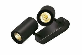 Šviestuvas lubų ir sienų SLV Enola B 152020, GU10, 2 x 50 W, juoda sp., 6.7 x 11.5 cm