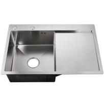 Virtuvinė plautuvė AB NT, nerūdijantysis plienas, 78 cm x 51 cm x 22 cm, sidabro sp.