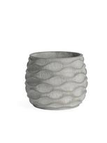 Gėlių vazonas Domoletti BTP016F, cementas, Ø 25.5 cm, pilka sp.