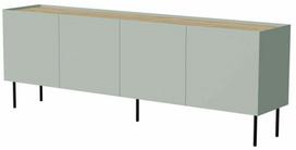 Komoda Cama Fellini, ąžuolo sp./žalia sp., 70 cm x 200 cm x 40 cm