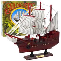 Žaislinis laivas Lean Toys Sailing Ships, ruda sp.