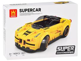 Konstruktorius, automobilis Wange Super Champions Supercar, 143 vnt., geltona sp.