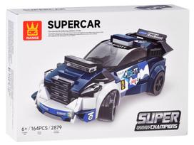 Konstruktorius, automobilis Wange Super Champions Super Car, 164 vnt., mėlyna sp.