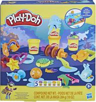 Plastilino rinkinys, su priedais Hasbro Play-Doh Ocean Friends, įvairių spalvų, 284 g