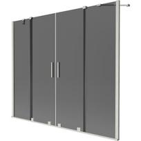 Dušo sienelė Mexen Velar Duo, 190 cm x 150 cm, grafito sp./matinio nikelio sp./grūdintas