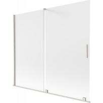 Dušo sienelė Mexen Velar, 180 cm x 150 cm, skaidri sp./matinio nikelio sp./matinis
