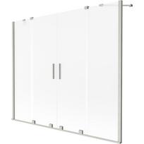 Dušo sienelė Mexen Velar Duo, 190 cm x 150 cm, skaidri sp./matinio nikelio sp./matinis