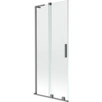 Dušo sienelė Mexen Velar L, 80 cm x 150 cm, skaidri sp./gun metal sp./grūdintas