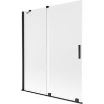 Vonios sienelė Mexen Velar, 140 cm x 150 cm, juoda sp./grūdintas