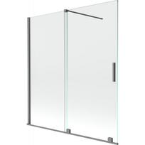 Dušo sienelė Mexen Velar, 150 cm x 150 cm, skaidri sp./gun metal sp./grūdintas