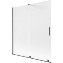Dušo sienelė Mexen Velar, 150 cm x 150 cm, skaidri sp./gun metal sp./matinis