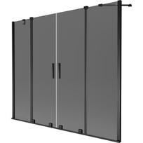 Dušo sienelė Mexen Velar Duo, 200 cm x 150 cm, juoda sp./grafito sp./grūdintas