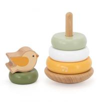 Edukacinė piramidė, paukštis Viga Toys PolarB, įvairių spalvų, 6 vnt.