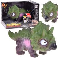 Žaislinė figūrėlė, dinozauras World Dinosaur Triceratops, 24 cm, žalia sp./pilka sp.