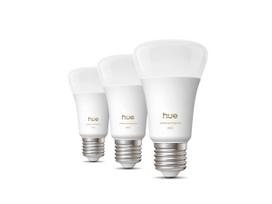 Išmanioji lemputė Philips Hue LED, A60, balta sp., E27, 6 W, 810 lm, 3 vnt.
