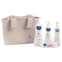Kūno priežiūros rinkinys, drėkinti/odos valymui, vaikams Mustela Trolley Bag, 5 vnt.