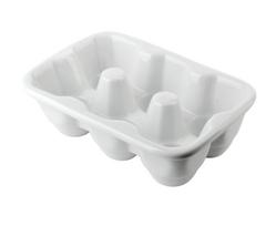 Serviravimo lėkštė, kiaušiniams Mondex Basic, 16.8 cm x 11.5 cm x 5 cm, balta sp., porcelianas