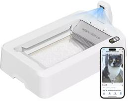 Automatinis kačių tualetas Petkit Purobot Crystal Duo, balta sp., atviras, išmanusis, 82 cm x 50.7 cm x 33.4 cm