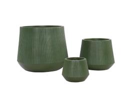 Gėlių vazonas Domoletti LT14769-3S, keramika/molis, Ø 50 cm, žalia sp.