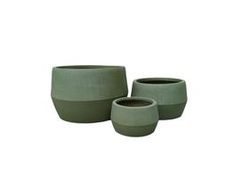 Gėlių vazonas Domoletti LT14983-2S, keramika/molis, Ø 35 cm, žalia sp.