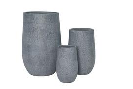 Gėlių vazonas Domoletti LT14882-1S, keramika/molis, Ø 25 cm, pilka sp.