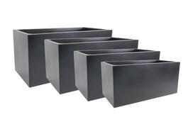 Gėlių vazonas Domoletti LT2219-2S, keramika/molis, 60 cm x 30 cm, Ø 60 cm, juoda sp.