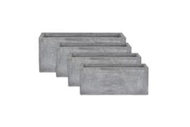 Gėlių vazonas Domoletti LT2219-4S, keramika/molis, 100 cm x 47 cm, Ø 100 cm, pilka sp.