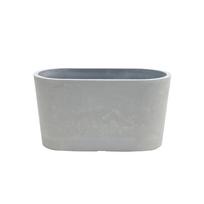 Gėlių vazonas Domoletti M-18C32B, spw, 32 cm x 16 cm, Ø 32 cm, pilka sp.