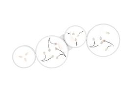 Prekė su pažeista pakuote. Šviestuvas lubų Trio Groovy 642110431, LED, 4000 °K, 1 x 37 W