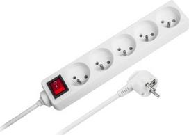 Buitinis ilgintuvas Rebel, URZ3032-5B, 1.5 mm², 5 m, 5 lizdų, su jungikliu
