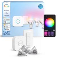 Išmanioji lemputė Philips Hue Essential E WCA 345 LED, 2200 °K, GU10, 4.7 W, 345 lm, 3 vnt.