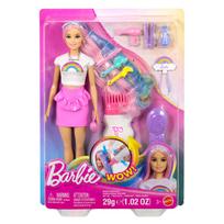 Lėlė su priedais Mattel Barbie Rainbow Sparkle Hair JJP07, 29 cm, įvairių spalvų