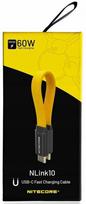 Įkrovimo laidas Nitecore NLink10, USB Type C, 21.3 cm, juoda sp./geltona sp., 60 W