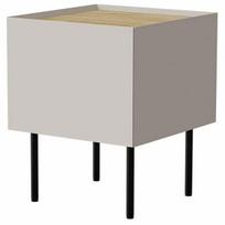 Naktinis staliukas Cama Meble Fellini, ąžuolo sp./kašmyro sp., 60 cm x 40 cm x 41 cm